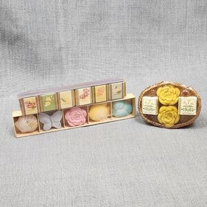 Vintage Ben Rickert Hand Soaps Floral & Sculpted. Lot of 3.